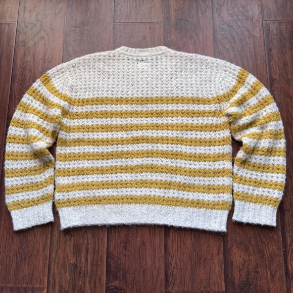 MOTHER "The Jumper" Sweater Small‎ Mostly Sunny Striped Alpaca Blend Cozy Soft - Picture 14 of 16
